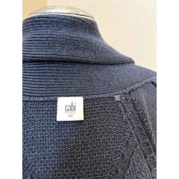 CABI Women's Cardigan Sweater Long Sleeved Knit Open Front Size MEDIUM - Picture 4 of 4
